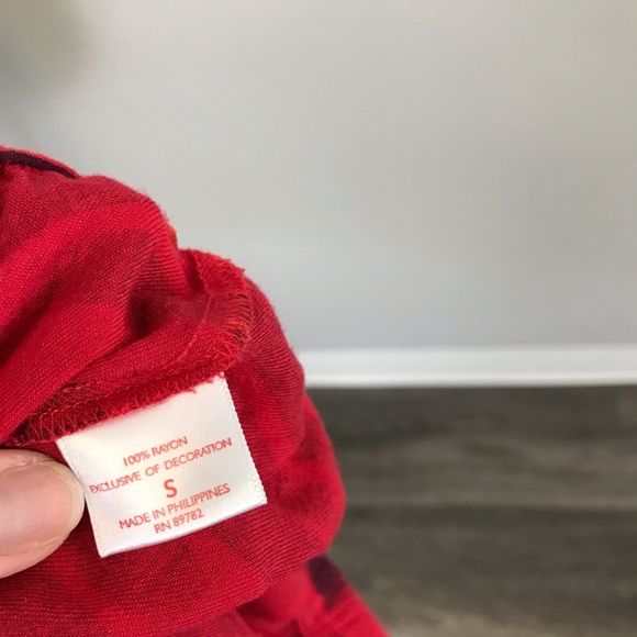 Josie Natori small Lounge Sleep Pajama Pants Red Purple - Picture 6 of 6